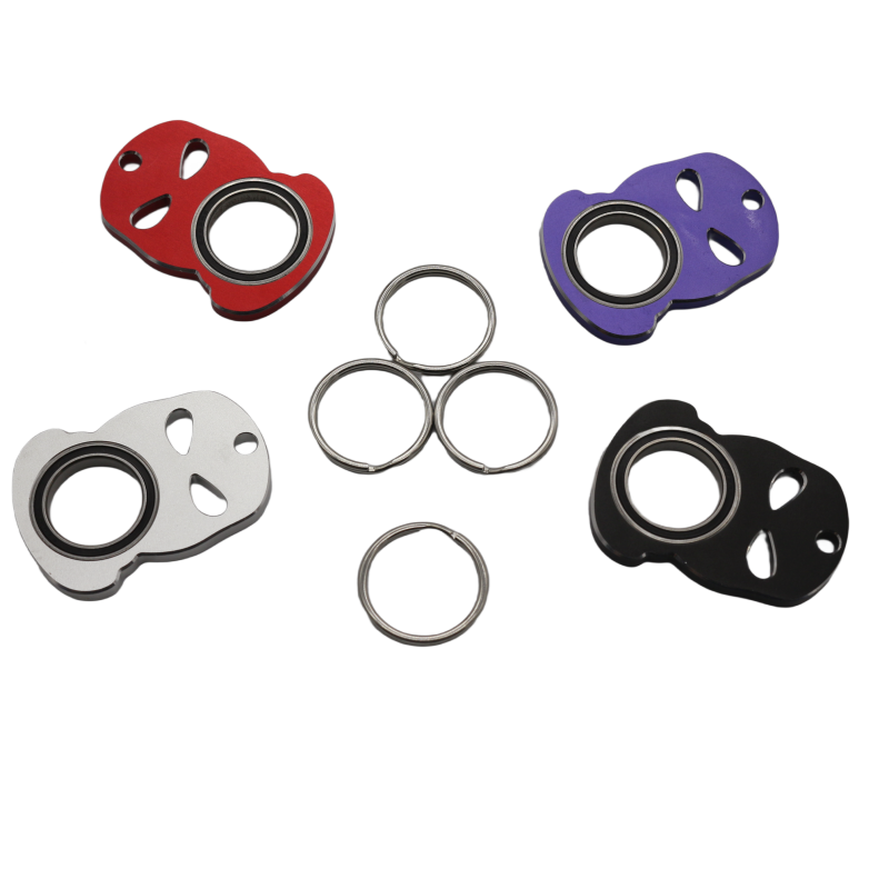 Wsnbwye Custom Spinner Keychain Fan DIY Key Organizer Lightning Spinner Truck Metal Keychain