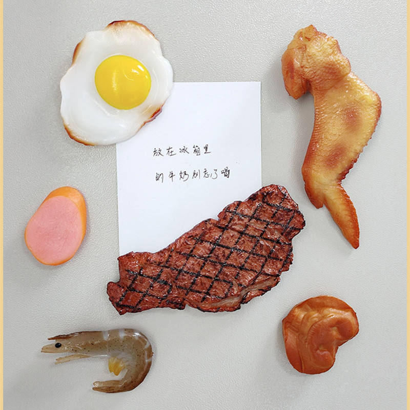 Fridge Magnetic Food Creative For Kids Educational Toys Custom Cheap Soft PVC Rubber 3d Food Fridge Magnet