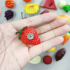 Simulation Model Fridge Fruit Magnets For Kids Birthday Gifts Soft PVC Rubber Fruit Fridge Magnet 3d Food Fridge Magnets Sale