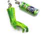 Boxing Series Keychain Anti-Lost Key Accessories Support Custom Pattern Rubber Keychain