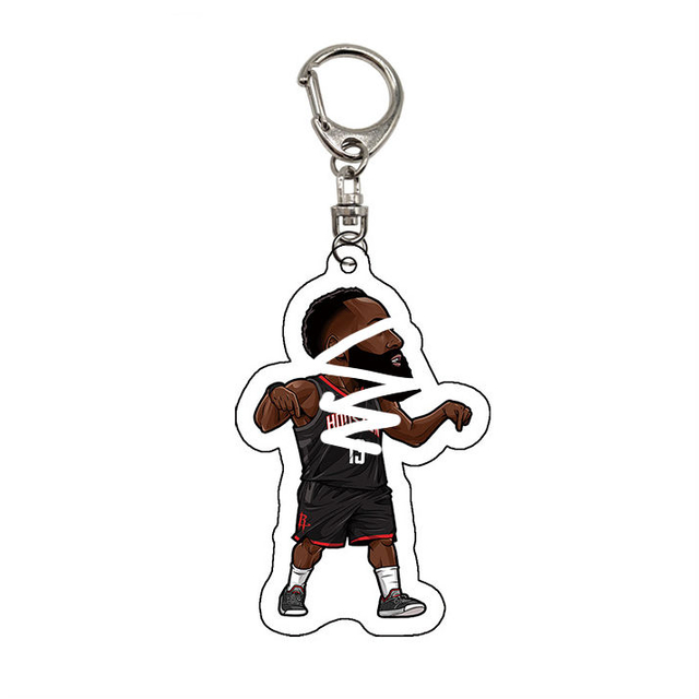 Basketball Star Souvenir Keychain Acrylic Key chain Llavero