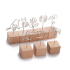 Creative Round Wooden Note Picture Frame Clip Table Number Wedding Photo Holder Photo Clip Memo Name Card