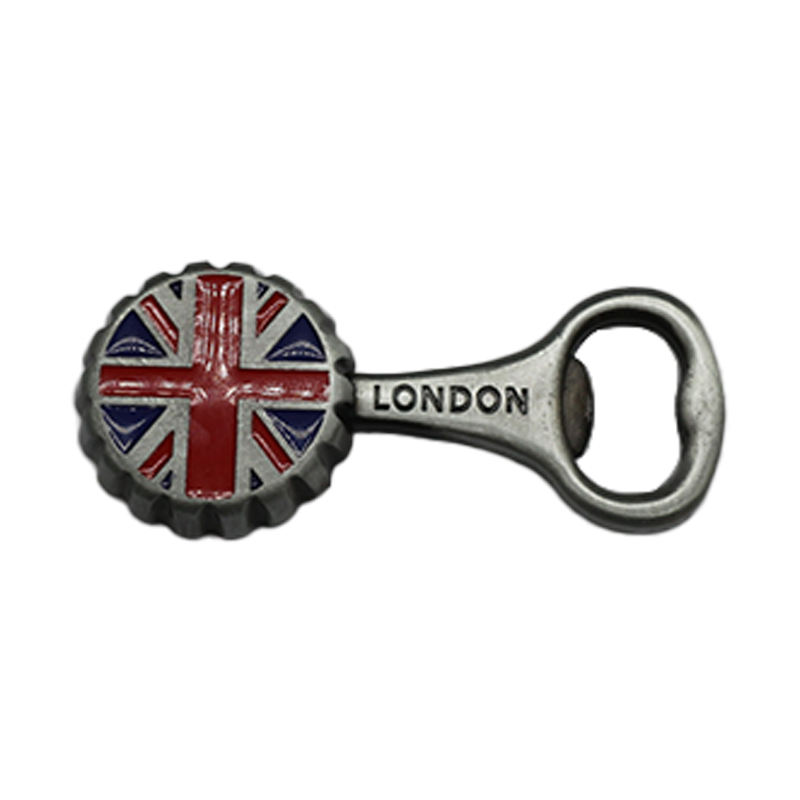 Wholesale No Minimum Custom Tourist Souvenirs Metal 3d Beer Opener Fridge Magnet