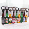 New Product Ideas 2021 Custom 3D Bottle Shape Acrylic Fridge Magnet Beer Bottle Opener