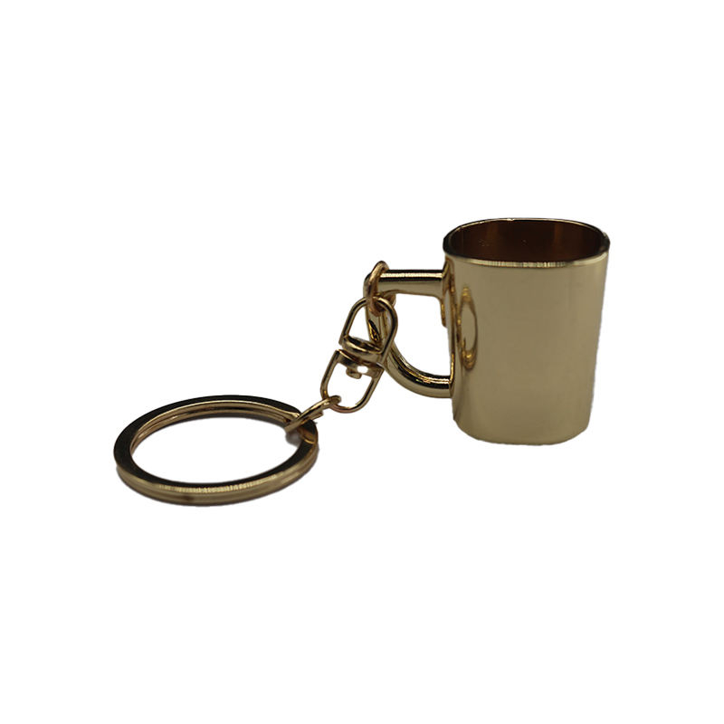 Creative coffee spoon cup Series pot kitchenware metal key chain tool key chain