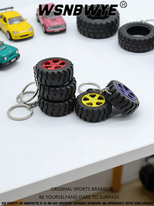 Customized Designer Gift Business Rubber Hankook Keyring Tire Tire-shaped Key Ring Wheel Tyre Rubber Wheel Tire Keychain