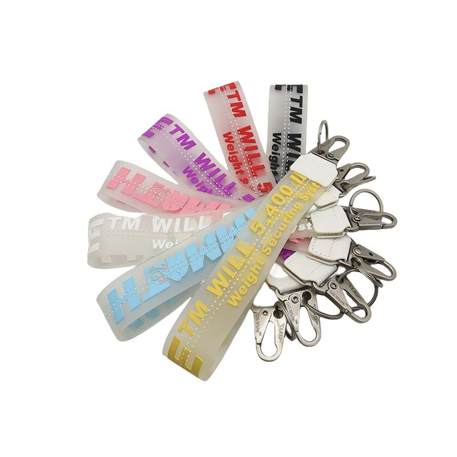 Llaveros Strap Gym Wristband Keychain Hanging Rope Printing Game Gift Festival Printing Silicon Wristband Business DIY