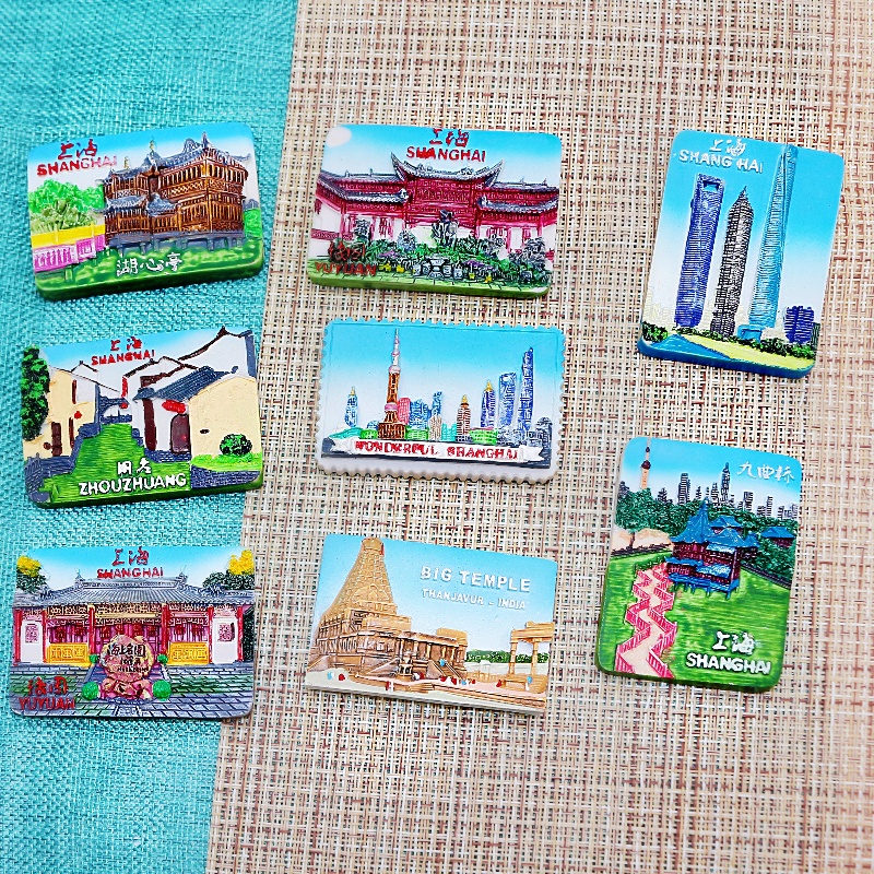 Wsnbwye promotion NFC refrigerator sticker travel personalized refrigerator sticker 3D magnetic strip suitable for refrigerator DIY refrigerator sticker