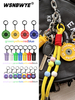 Colorful And Fashionable Dazzling And Colorful Beads Are Paired with Keychains Fitness Equipment Weightlifting Kettlebells And Colorful Beaded Mixed And Matched Key Chains