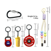 Colorful And Fashionable Dazzling And Colorful Beads Are Paired with Keychains Fitness Equipment Weightlifting Kettlebells And Colorful Beaded Mixed And Matched Key Chains