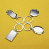 Mini Mirror Stainless Steel Mirror Metal Blank Keychain