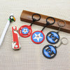 Mini Pvc Barbell Keychain Sport Metal 3D Rubber Keychain