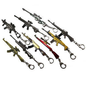 Luxury Metal Keychain Custom Simulation Pistol Gun Keychain
