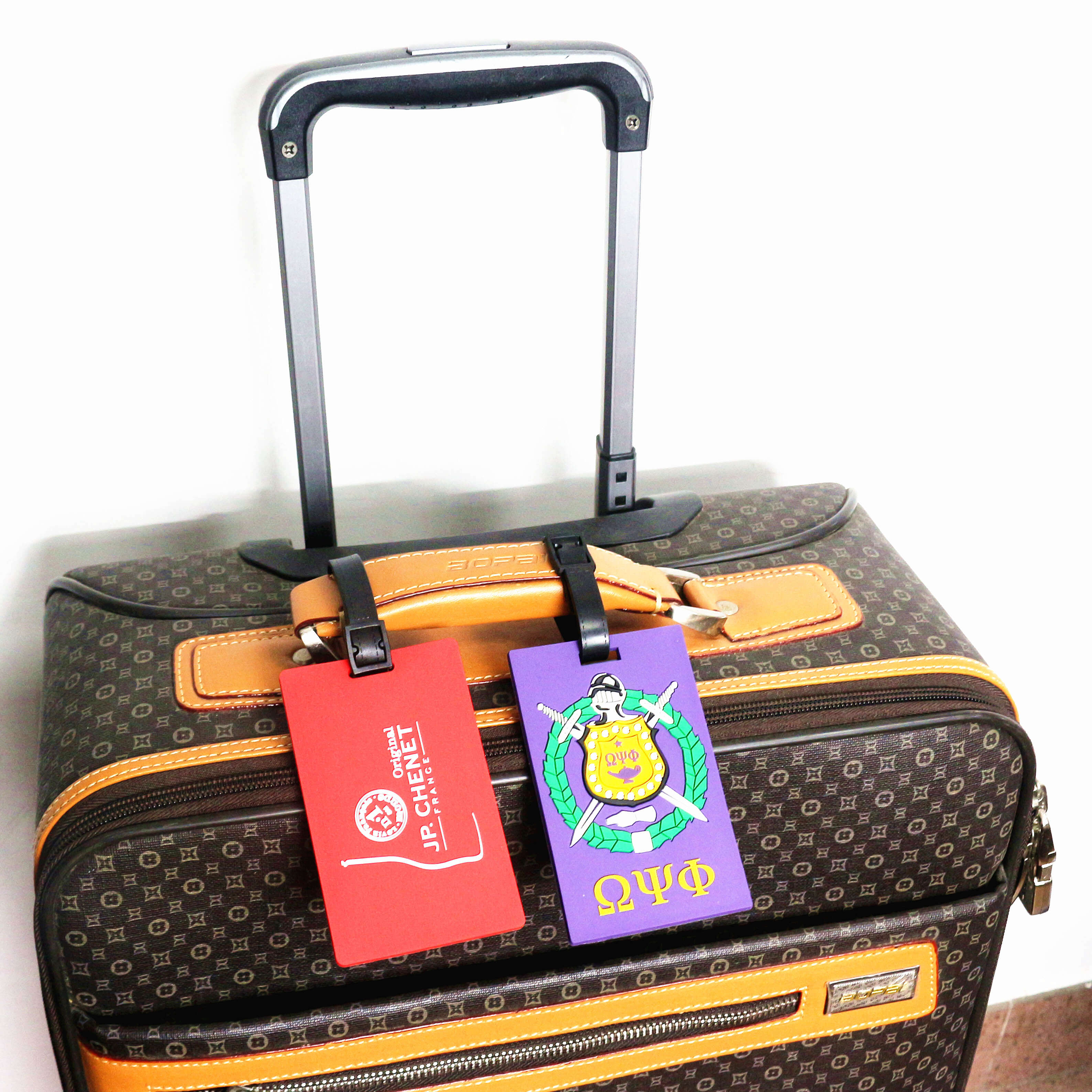 Factory Custom Issued Soft PVC Travel Bag / Handbag Tag