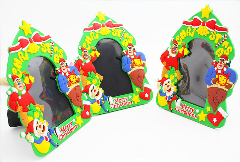 Christmas Series Plastic Promotional Gifts 3D Pvc Photo Frames