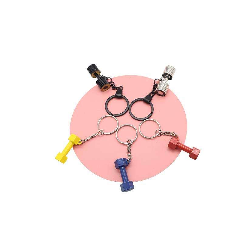 Wsnbwye Dumbbells Steel Chrome Anime Sublimation DIY CHAVEIRO Metal Life Fitness Dumbbell Keychains