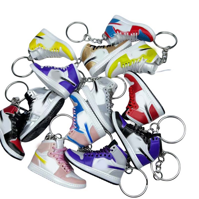 Wsnbwye Running Sports Brand Sports Shoes Keychain Soft 3D Business Mini Shoes Keychain
