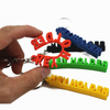 2d 3d Solid Letter Key Chain Custom Logo Rubber Keychains Soft PVC Keychain