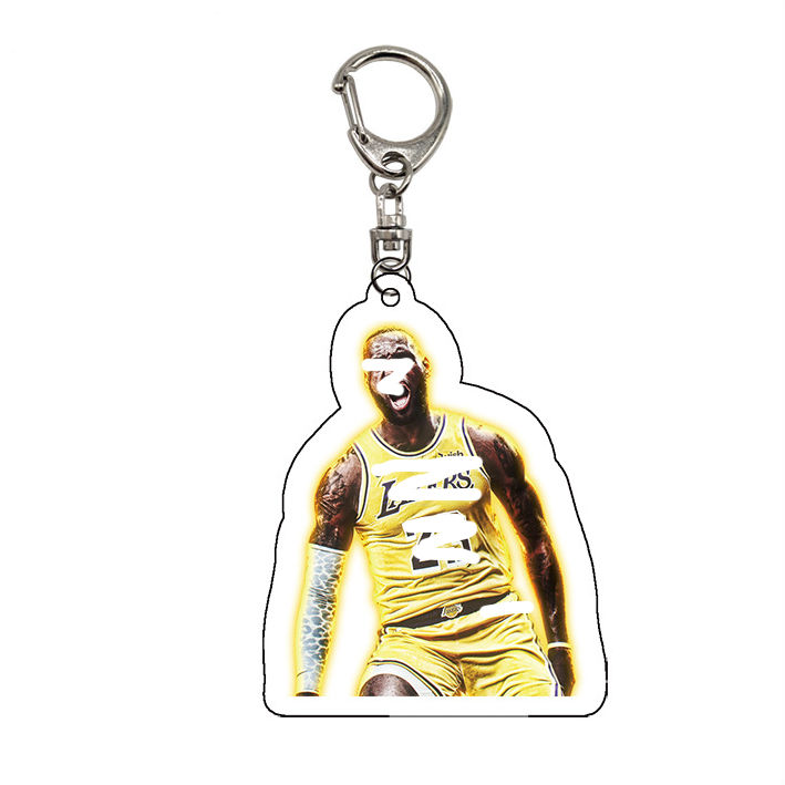 Basketball Star Souvenir Keychain Acrylic Key chain Llavero
