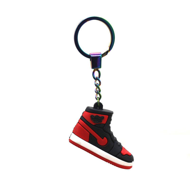 Llavero de zapatillas 3D Sneaker Keychain With Box Sublimation Keychain Nikee Key Chains