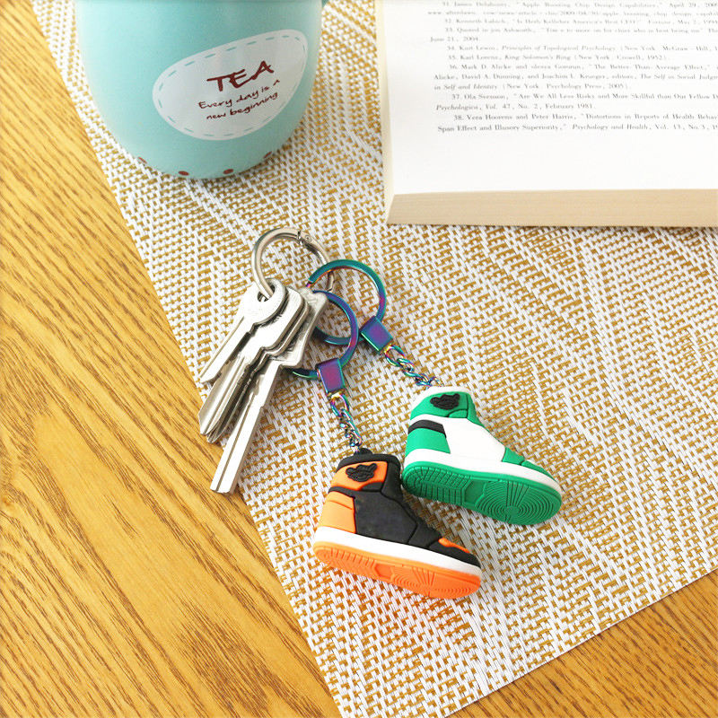 PVC Luxury Key Chain Accessories Mens Basketball Shoe 3D Key Chains