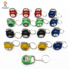 Factory Sale Custom Logo Laser Coated Every Day Weightlifting Colorful Exercise Kettlebell Metal Keychain
