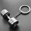 1pc Wsnbwye Fashion Accessories Mini Fitness Peripheral Metal Dumbbell Keychain Pendant Barbell Dual-purpose Weightlifting Fitness Simple Style Trendy Gift Options
