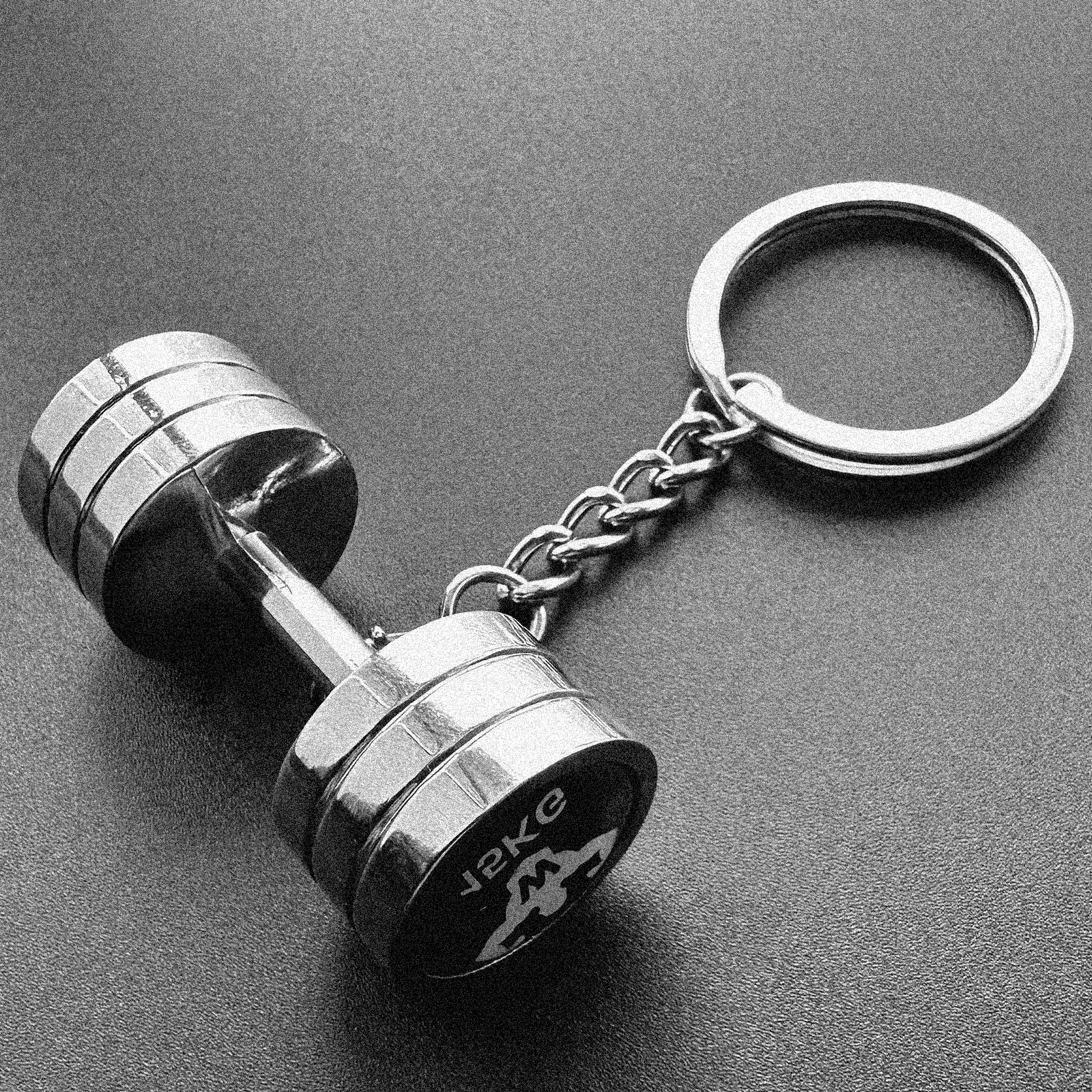 1pc Wsnbwye Fashion Accessories Mini Fitness Peripheral Metal Dumbbell Keychain Pendant Barbell Dual-purpose Weightlifting Fitness Simple Style Trendy Gift Options