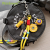 Colorful And Fashionable Dazzling And Colorful Beads Are Paired with Keychains Fitness Equipment Weightlifting Kettlebells And Colorful Beaded Mixed And Matched Key Chains
