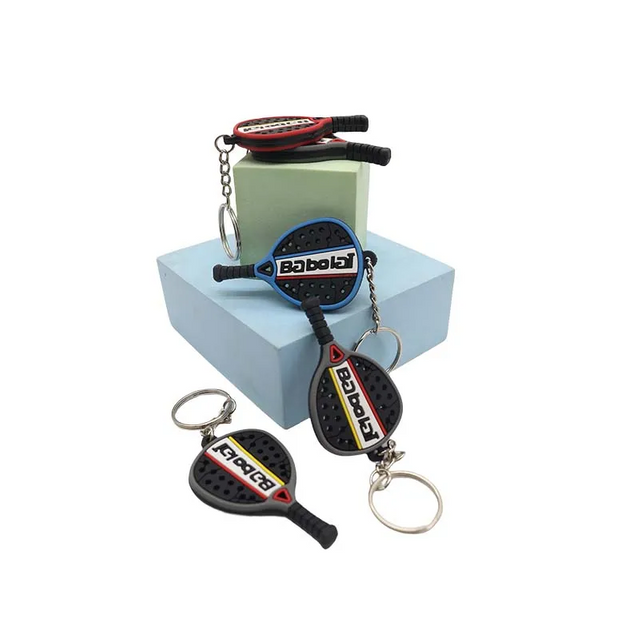 Wsnbwye padel court canopy Gift Anime DIY Rubber Key Chain Cute rubber coveredc shoes padel keychain