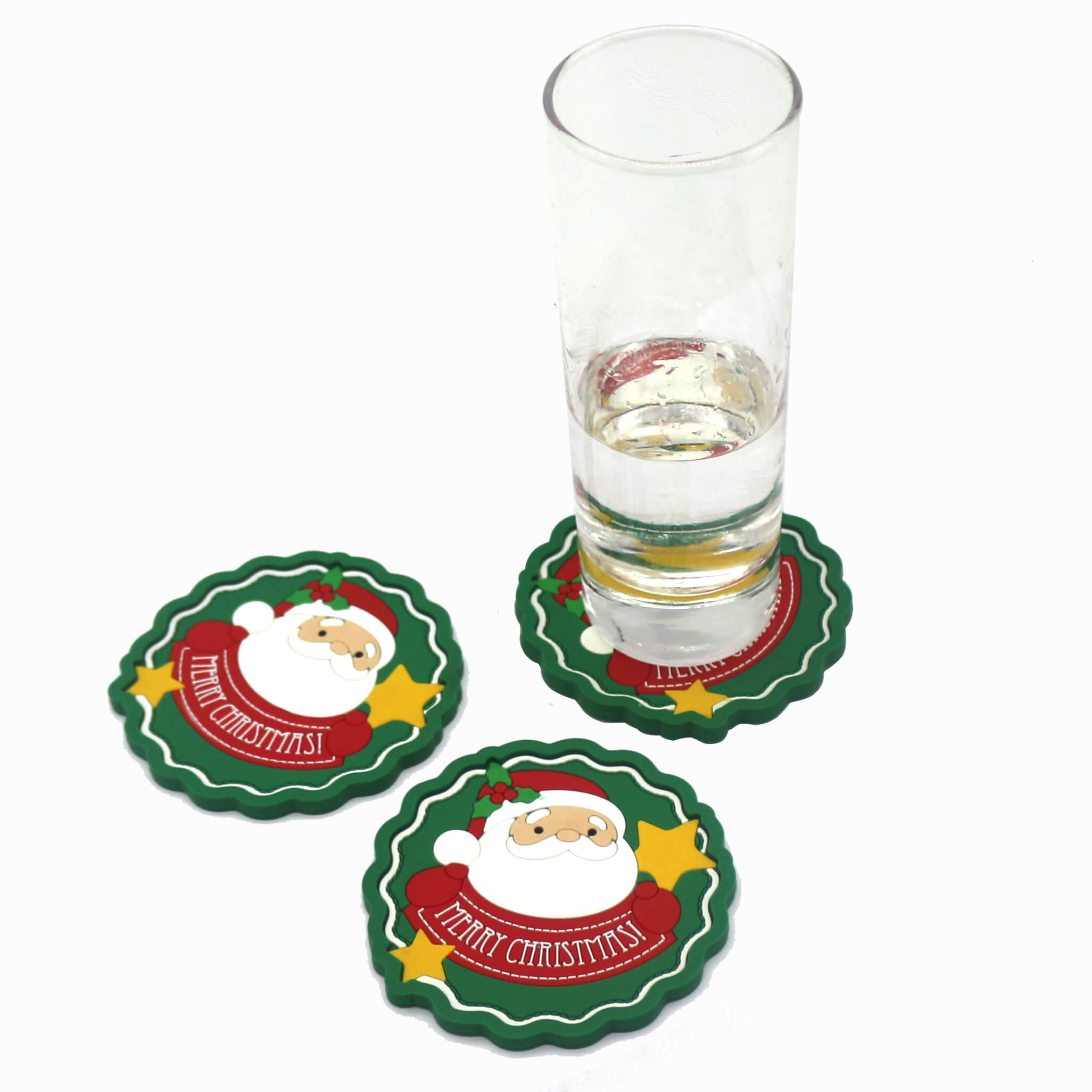 Santa Claus Coaster Christmas Ornament Coaster