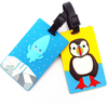 Custom Soft Rubber Letter Pvc Golf Travel Accessories Animal Cartoon Luggage Tags