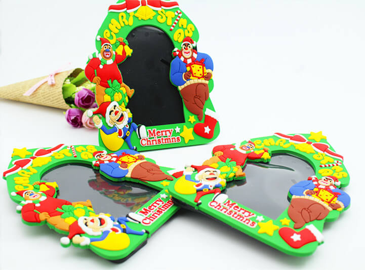 Christmas Series Plastic Promotional Gifts 3D Pvc Photo Frames