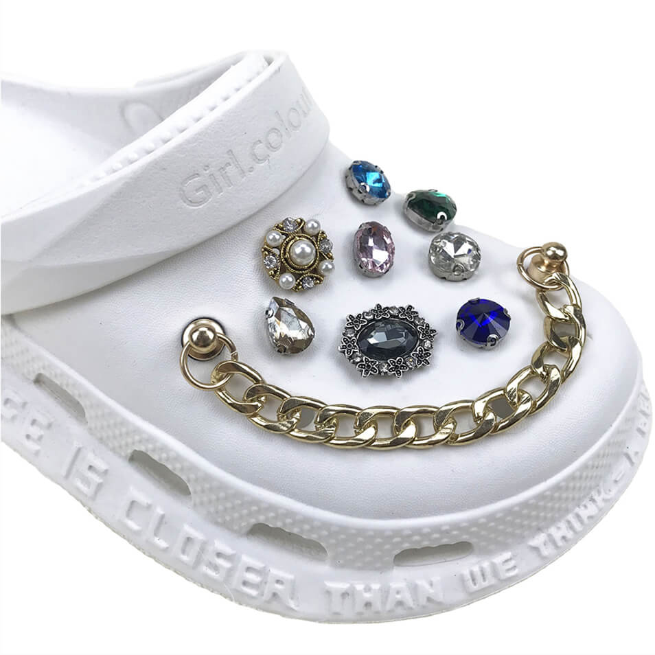 Designer Rhinestone Hole Shoe Custom Crocs Shoe Charms