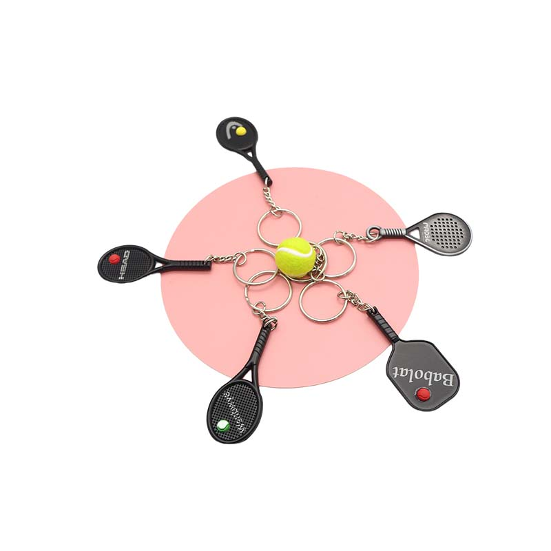 Wsnbwye Padel Panoramique Gift Anime DIY Metal Key Chain Cute Metal Padel Balls Babolat Keychain