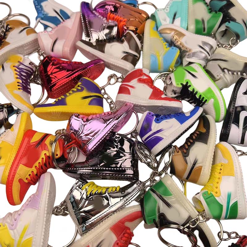 Wsnbwye ABS Basketball Sneakers DIY Sublimation Anime 3D Llaveros CHAVEIRO Sneakers for Women Height Increasing Keychain