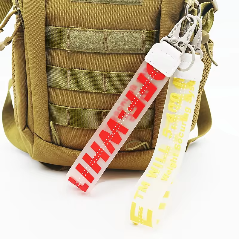 Wsnbwye lanyard with safety breakaway Keychain Strap Polyester Keychain Nylon Motorcycle Keychain lanyard attachment