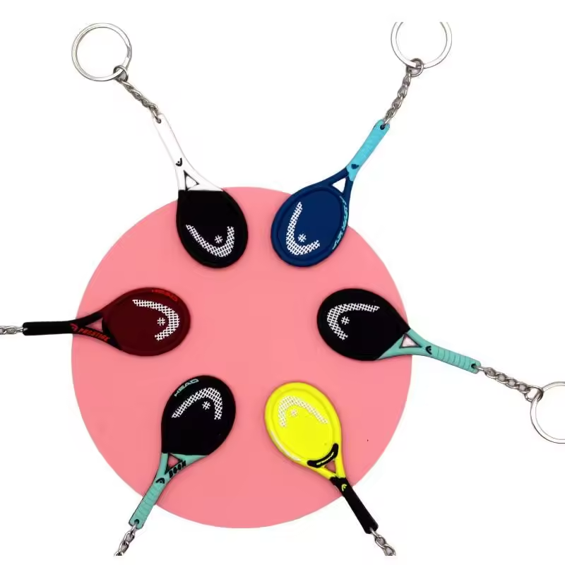Wsnbwye Racket for Mosquitoes Professional Keychain Gift Sublimation Fan Anime Tennis Camewin Racket Key Chain