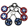 Llavero con barra 2D Star Logo Llavero de goma blanda Custom Keyring