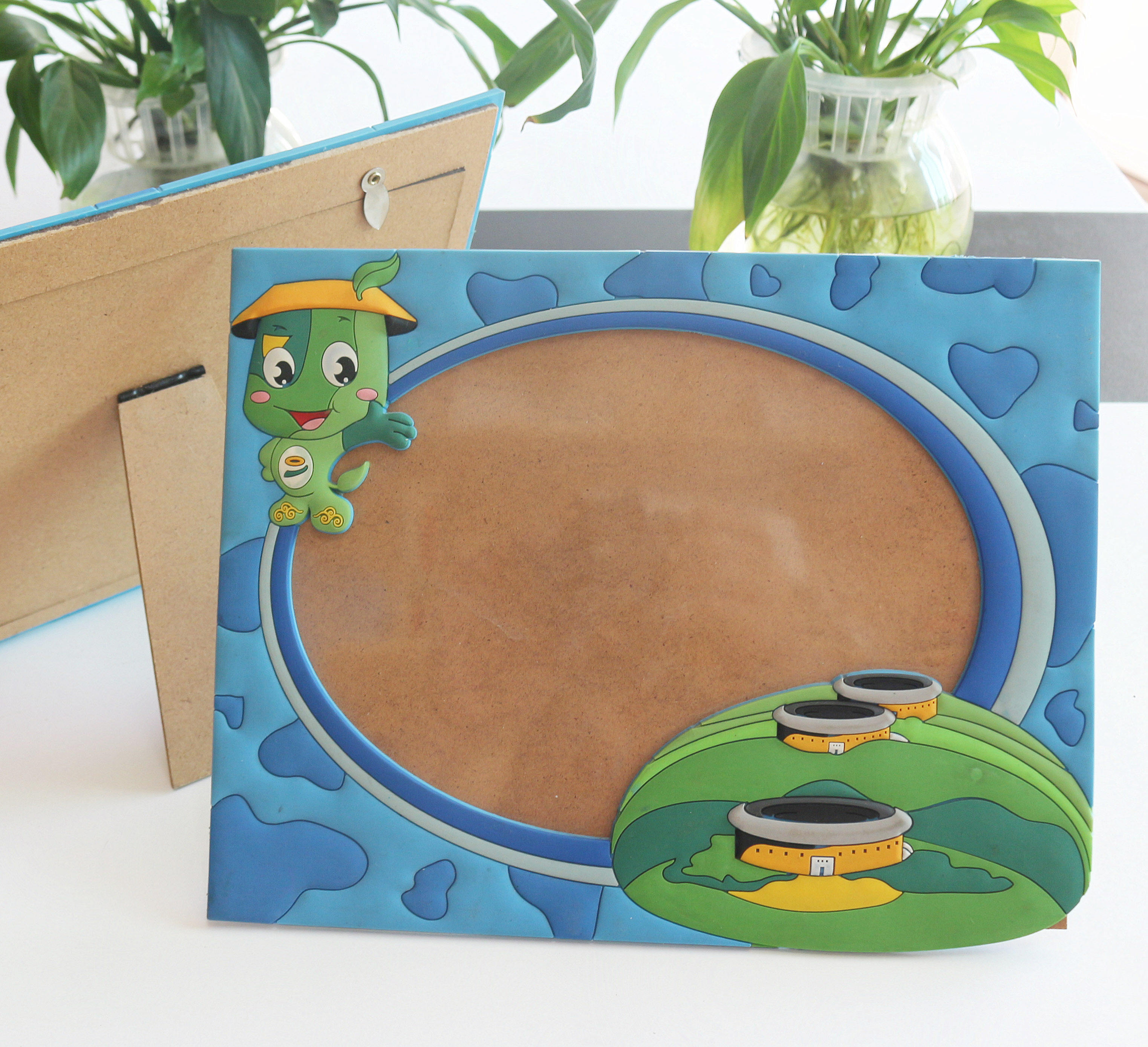 Wholesale custom PVC photo frame photo display desktop decoration