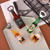 New Product Ideas 2021 Custom 3D Bottle Shape Acrylic Fridge Magnet Beer Bottle Opener