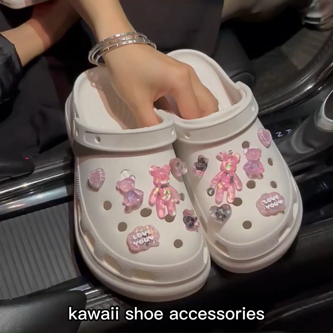 Summer Flower Series Croc Charm Vendor Anime Croc Charms Other Shoe Parts & Accessories
