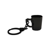 Creative coffee spoon cup Series pot kitchenware metal key chain tool key chain