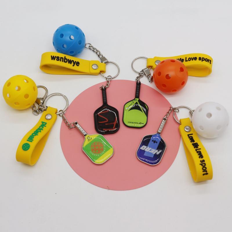 Llaveros Wholesale Business Epoxy Resin Drip Design DIY Metal Custom Paddle Keychain