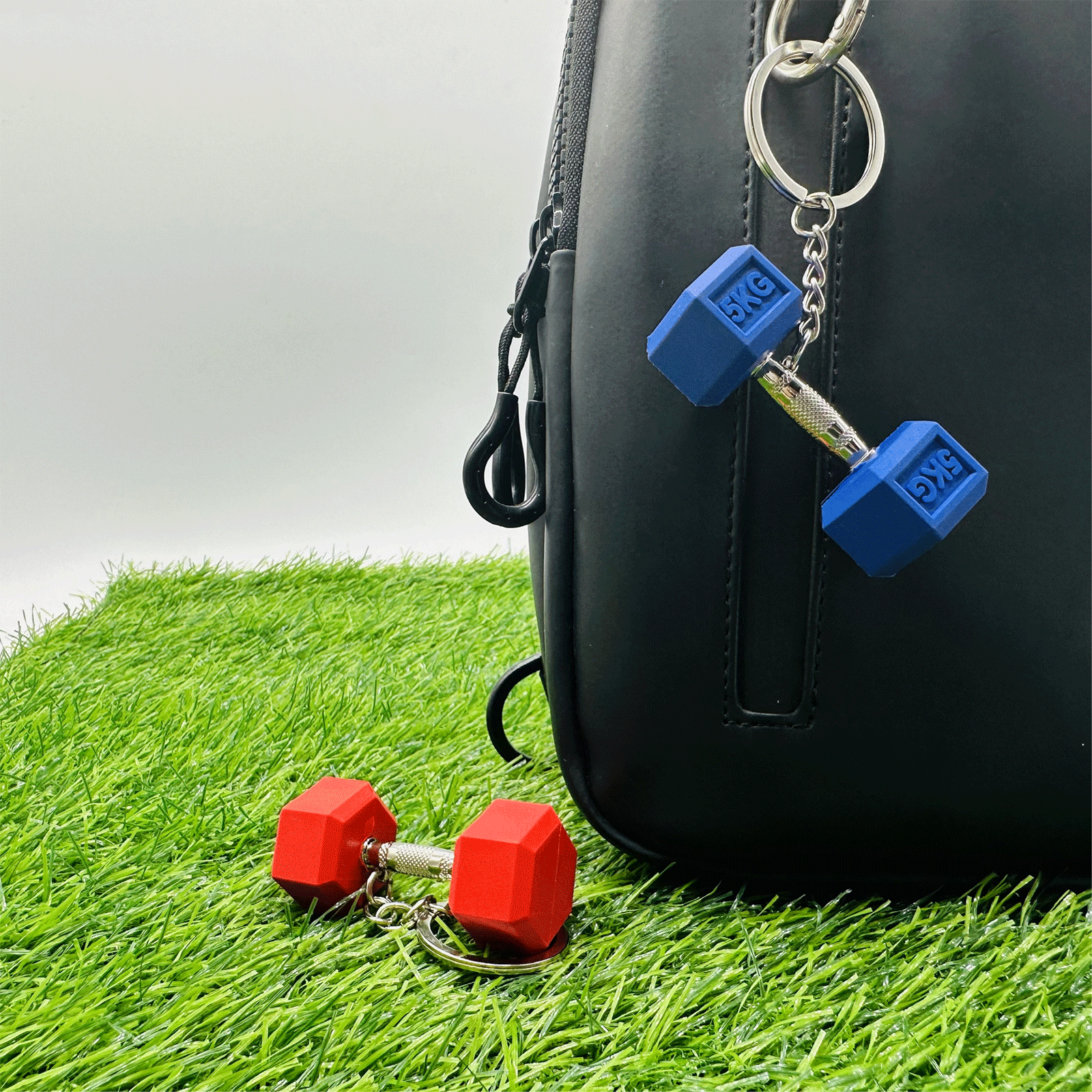 Personalised Gym Fitness Promo Gift Keyholder Fitness Custom 3d Rubber Llaveros Goma De Pesas Mini Dumbbell Barbell Keychain