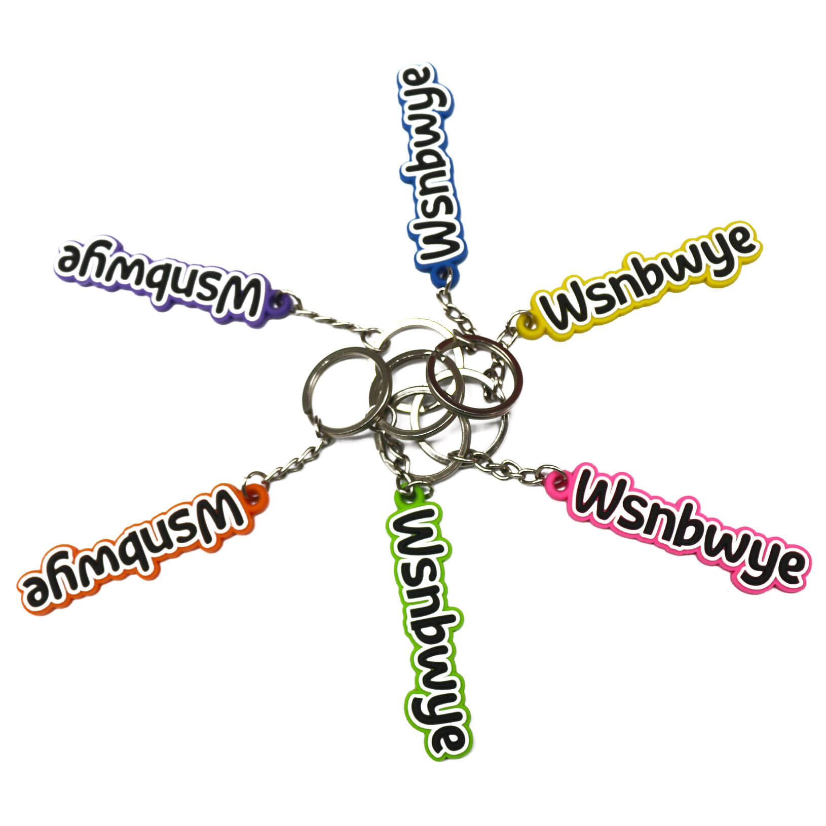 WSNBWYE Custom Made 2d Neoprene Pop Keychain