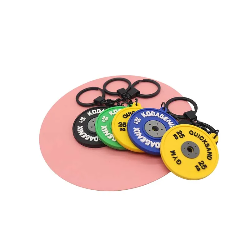 Wsnbwye 20kg Rectangular Weights Plates DIY Sublimation Anime 3D Llaveros CHAVEIRO 7 Hole Weight Plate Keychain
