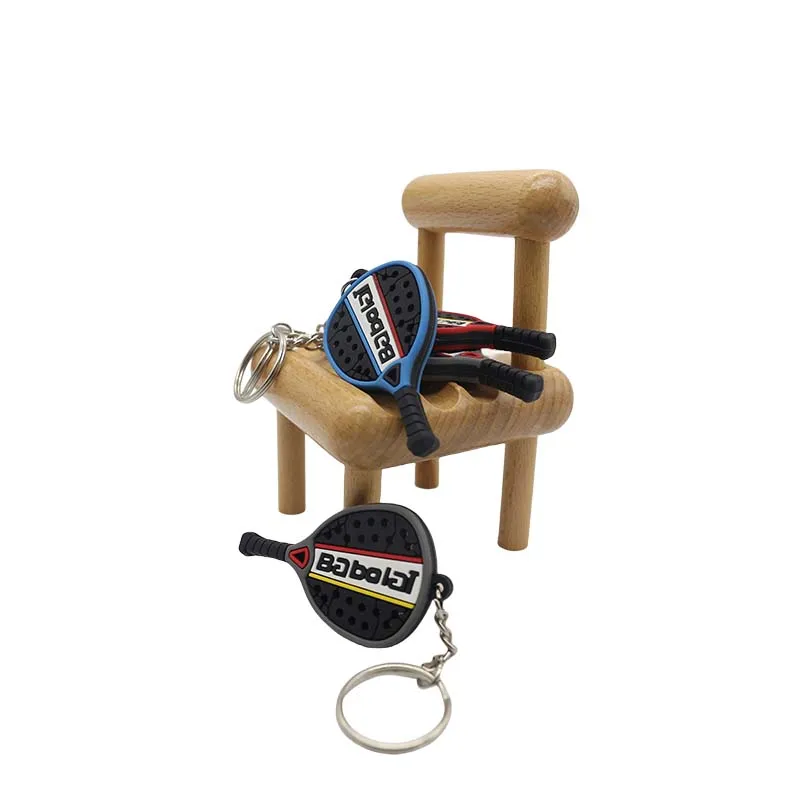 Wsnbwye padel court canopy Gift Anime DIY Rubber Key Chain Cute rubber coveredc shoes padel keychain