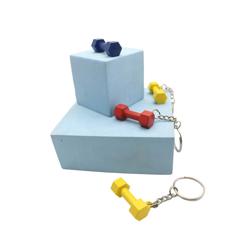 Wsnbwye Dumbbells Steel Chrome Anime Sublimation DIY CHAVEIRO Metal Life Fitness Dumbbell Keychains