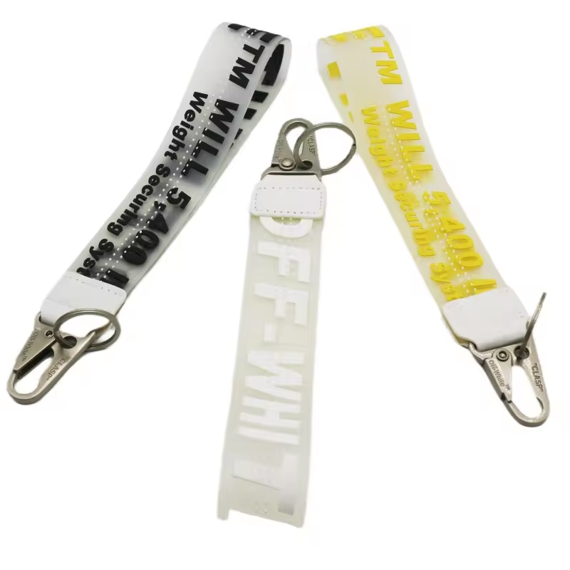 Wsnbwye lanyard with safety breakaway Keychain Strap Polyester Keychain Nylon Motorcycle Keychain lanyard attachment